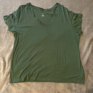 A New Day Green Polo Short Sleeve T-Shirt